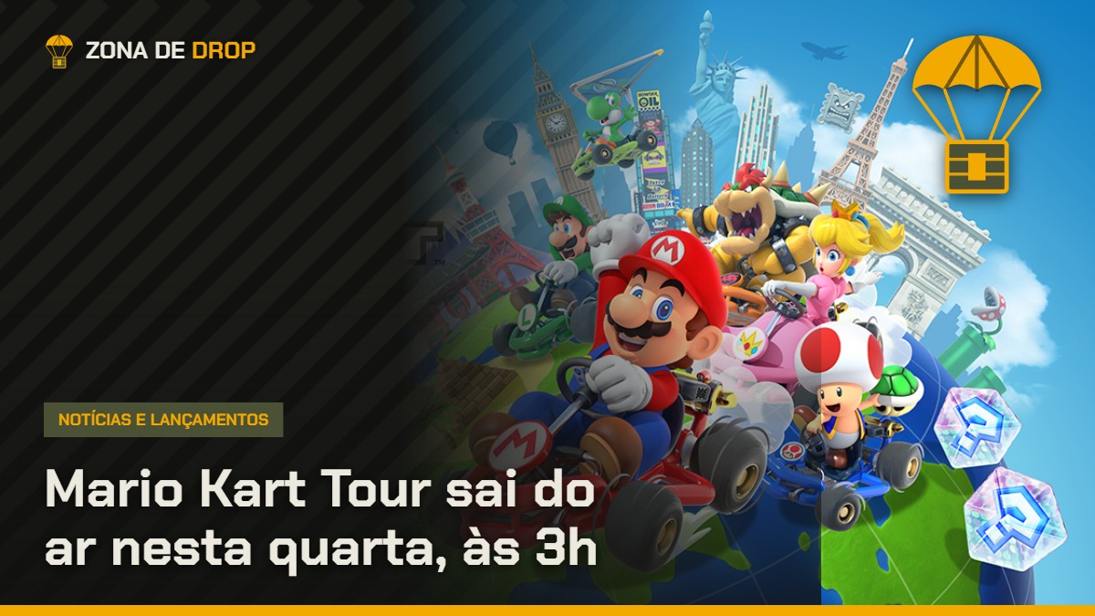 Capa: Mario Kart Tour sai do ar nesta quarta, às 3h — Zona de Drop