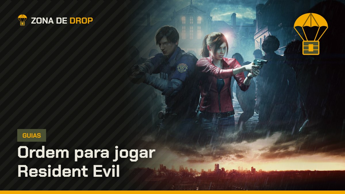 Capa: Ordem para jogar Resident Evil — Zona de Drop