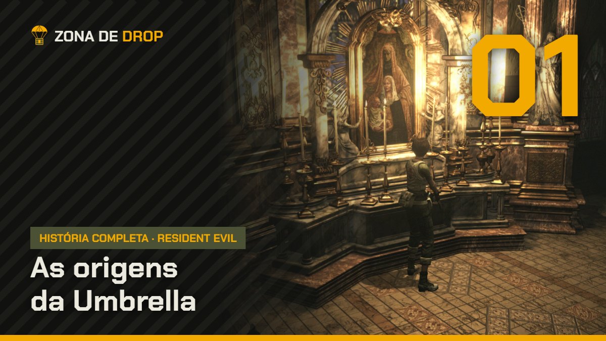 Capa: Resident Evil Parte 1, as origens da Umbrella — Zona de Drop