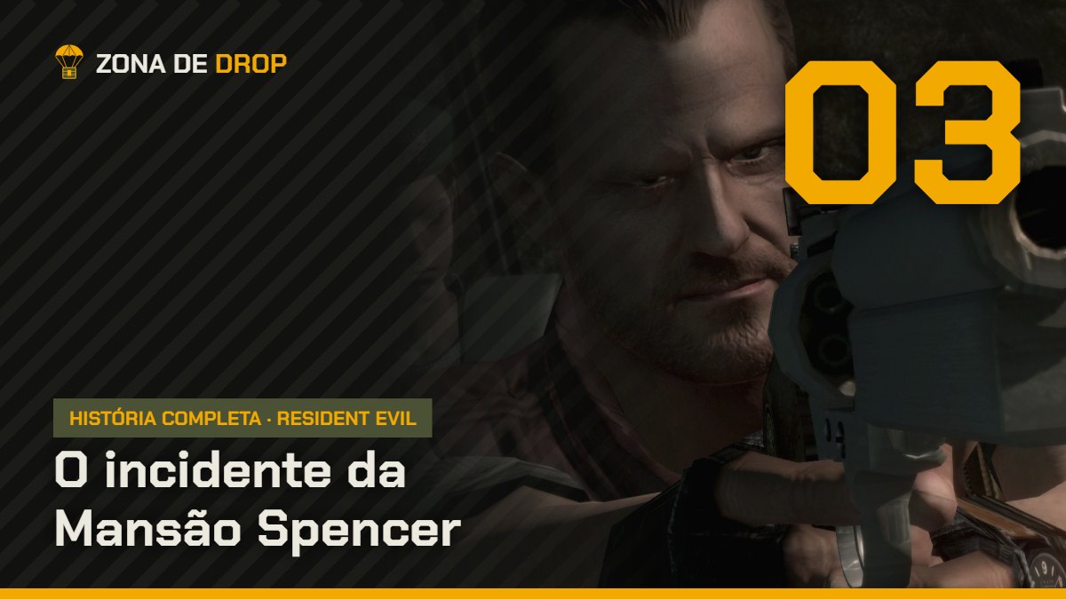 Capa: Resident Evil Parte 3, o incidente da Mansão Spencer — Zona de Drop