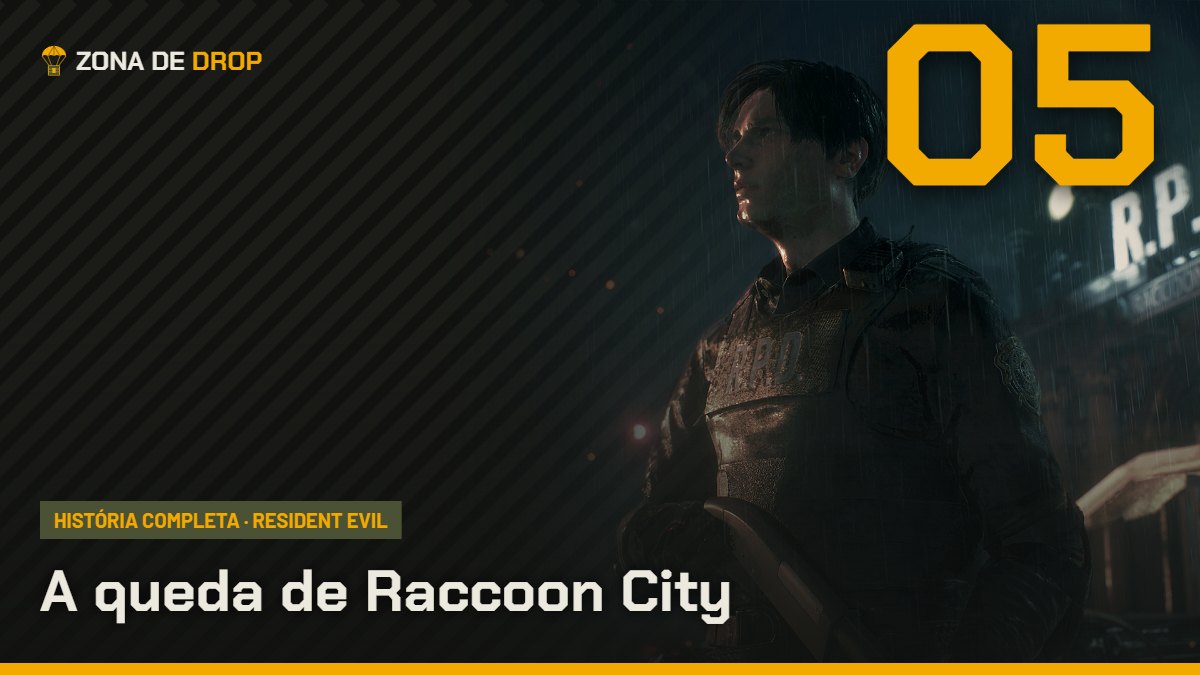 Capa: Resident Evil Parte 5, a queda de Raccoon City — Zona de Drop