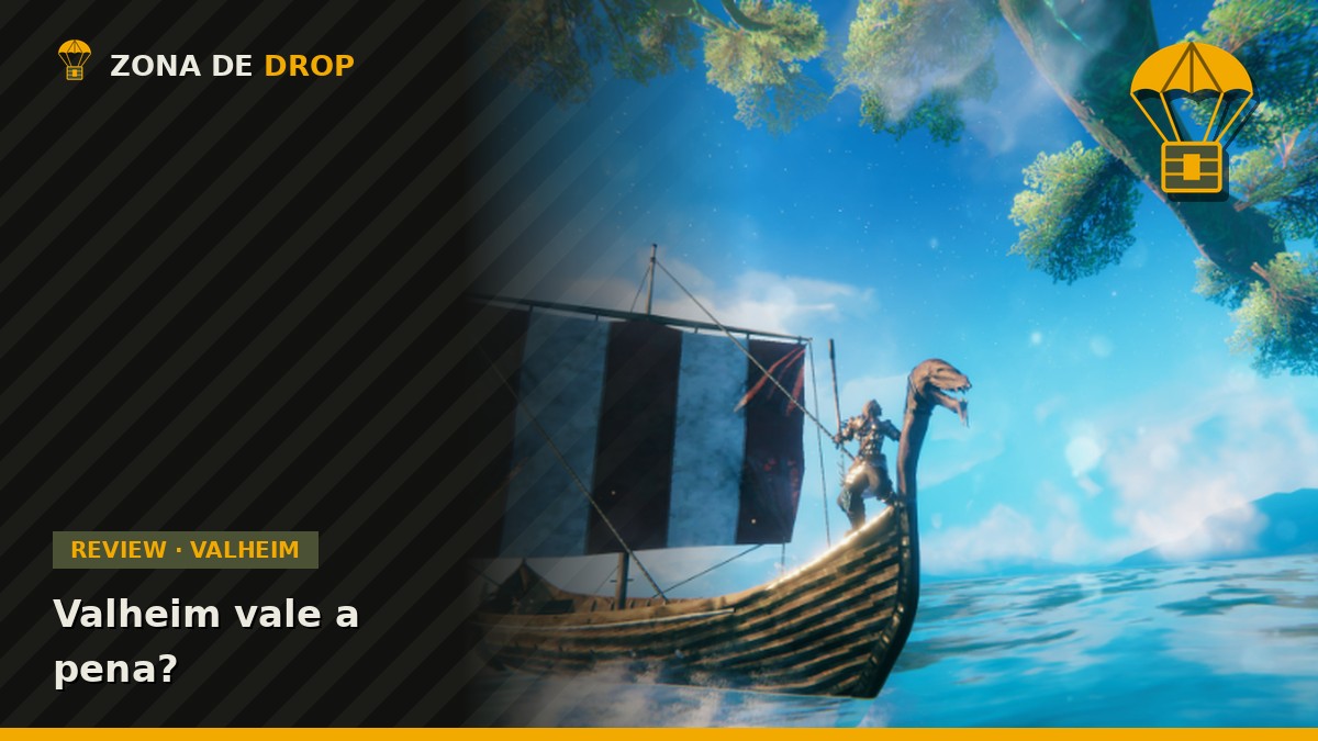 Capa: Valheim vale a pena? — Zona de Drop, com imagem oficial da Iron Gate Studio
