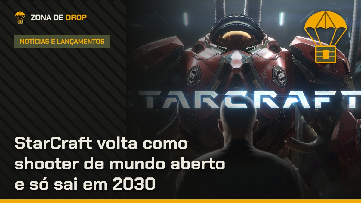 Capa: StarCraft volta como shooter de mundo aberto e só sai em 2030 — Zona de Drop