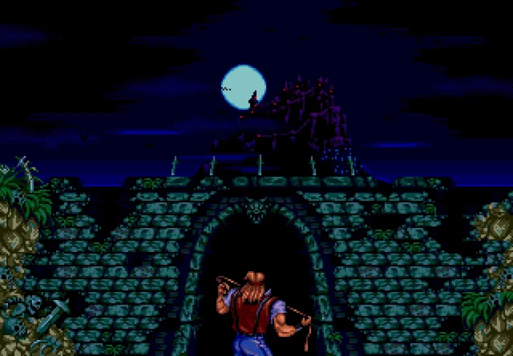 Tela da Castlevania Anniversary Collection, coletânea que reúne o Castlevania original e outros clássicos da série