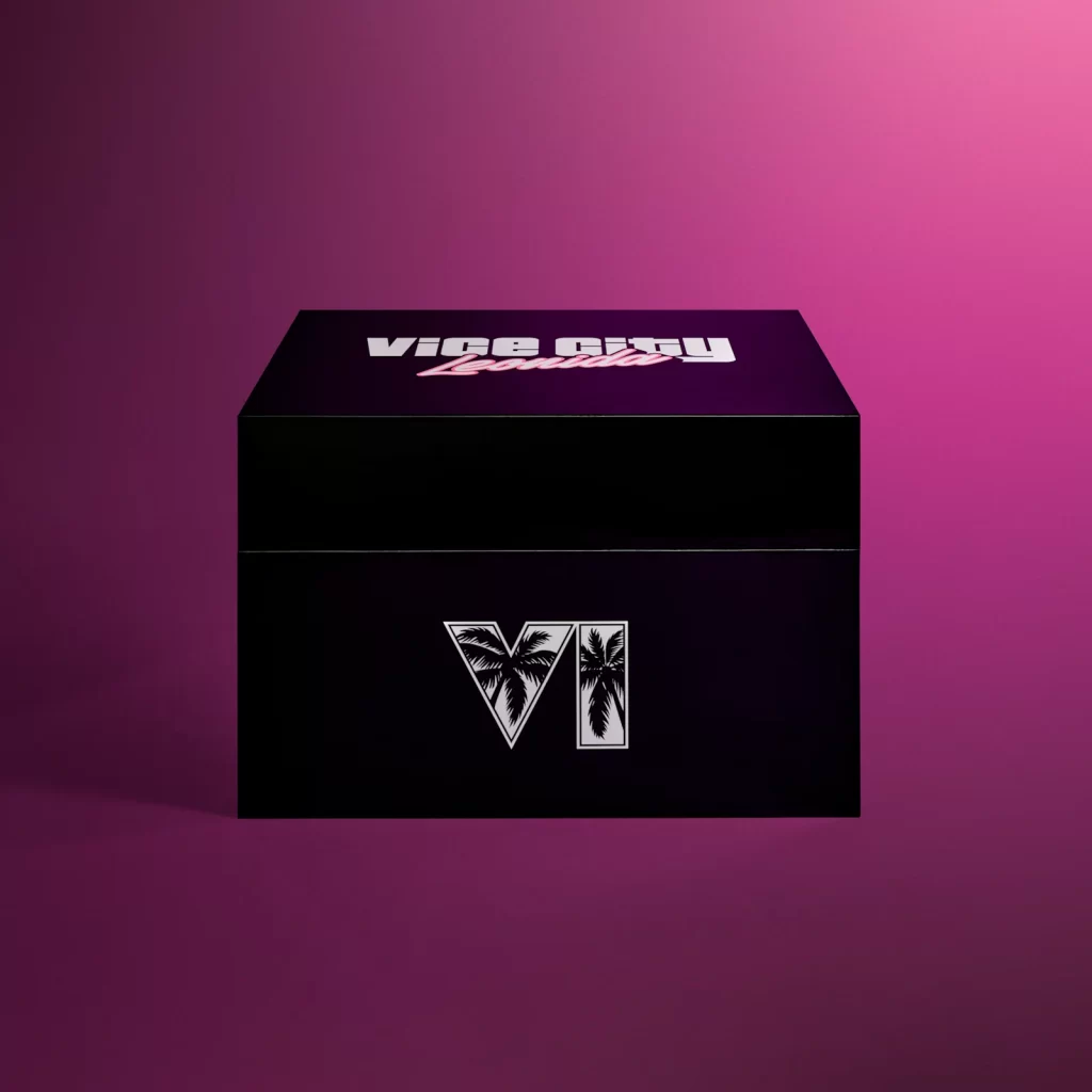 Caixa fechada da GTA VI: The Goodtime State – Vice City Collection