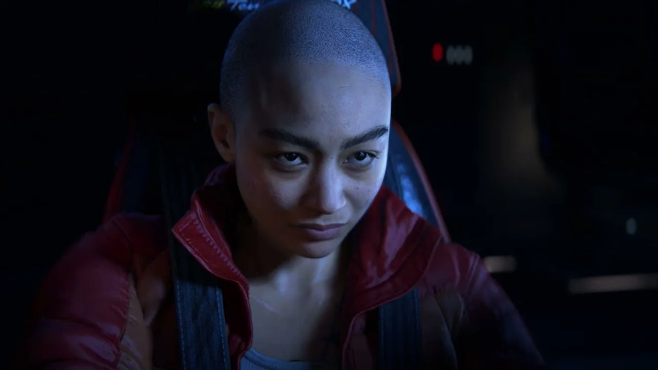 Jordan A. Mun, protagonista de Intergalactic: The Heretic Prophet, em cena do trailer de anúncio