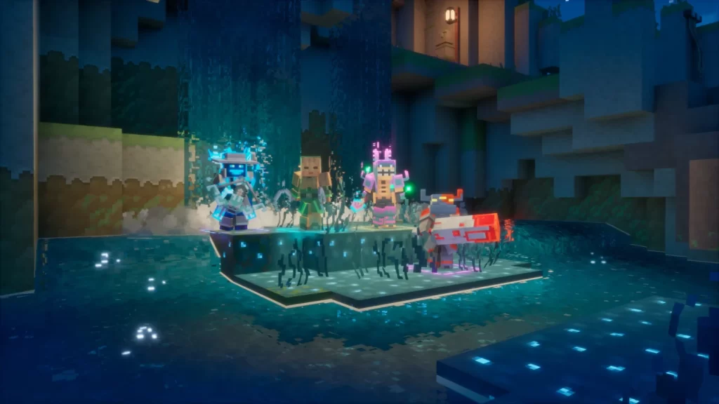 Cena de Minecraft Dungeons II, que sai em 29 de setembro