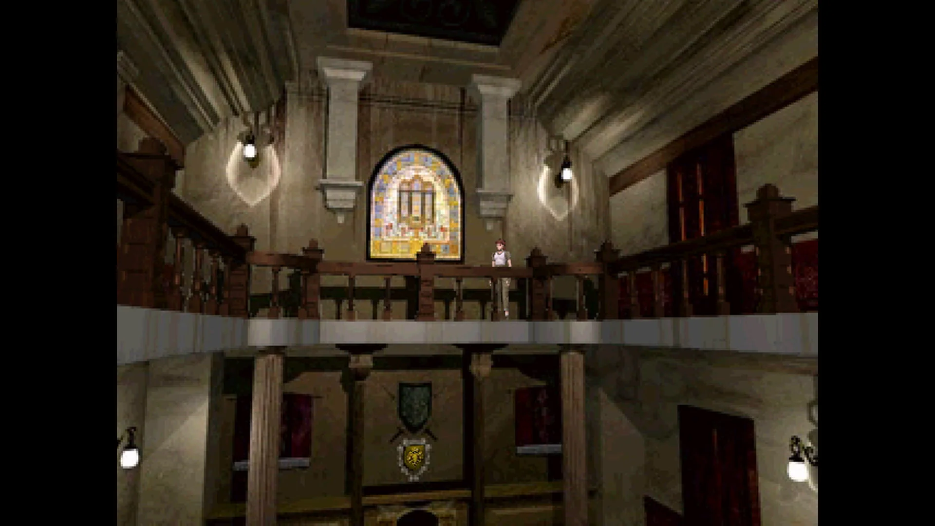 Main Hall da Mansão Spencer em Resident Evil (1996)