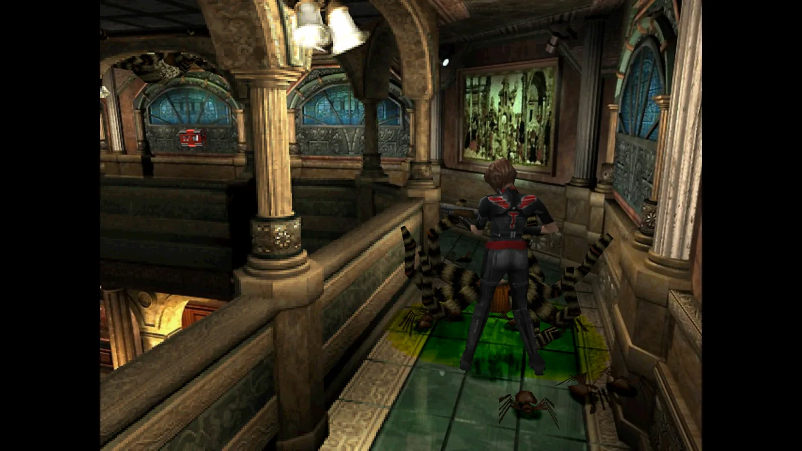 Jill enfrenta o Nemesis em Resident Evil 3: Nemesis (1999)