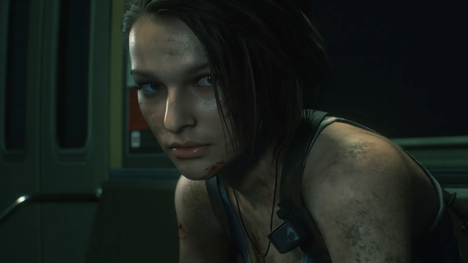 Jill Valentine em close no Resident Evil 3 de 2020